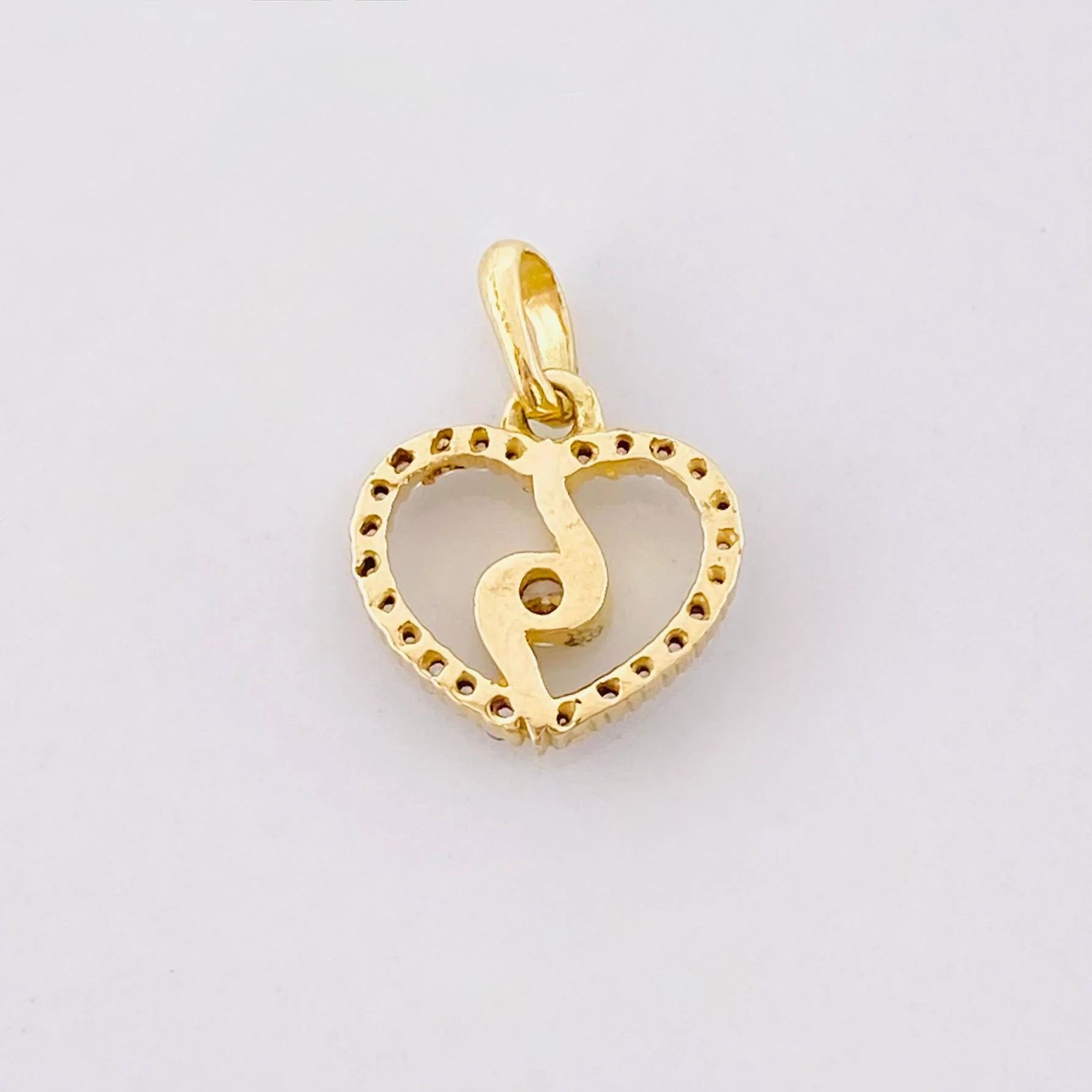 Pendant Spiral Silhouette 0.9g / 1/2 in Yellow Gold 18K