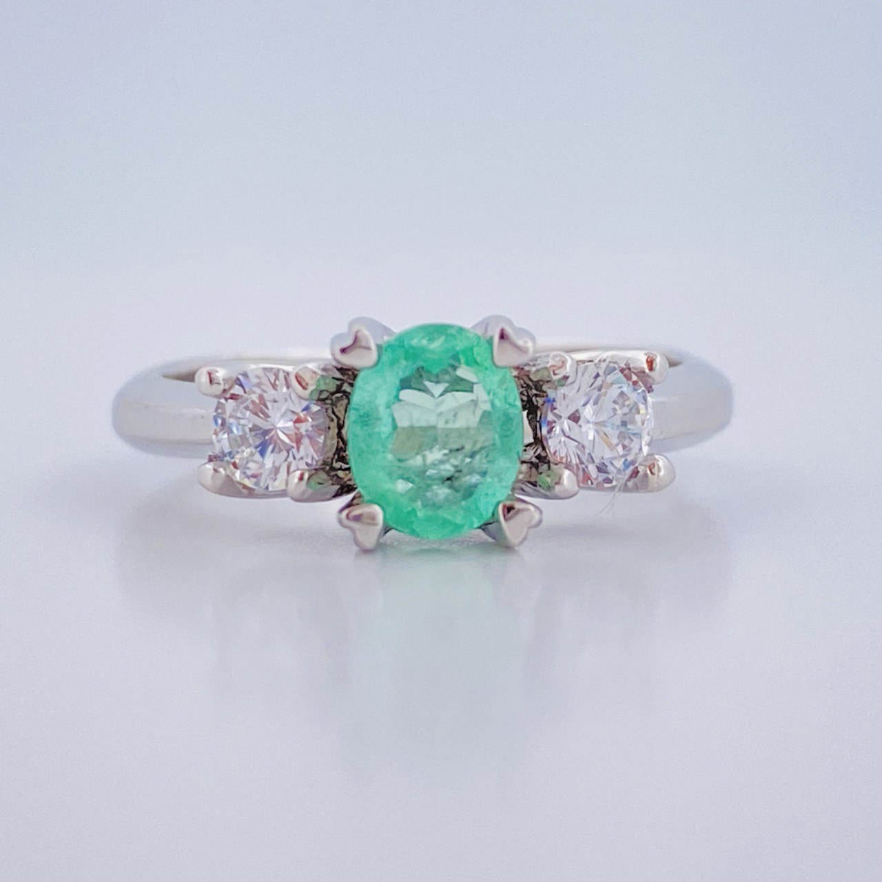 Anillo de Plata Trilogia 2.65gr / T6 / Oro Amarillo 18K +