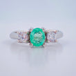 Anillo de Plata Trilogia 2.65gr / T6 / Oro Amarillo 18K +
