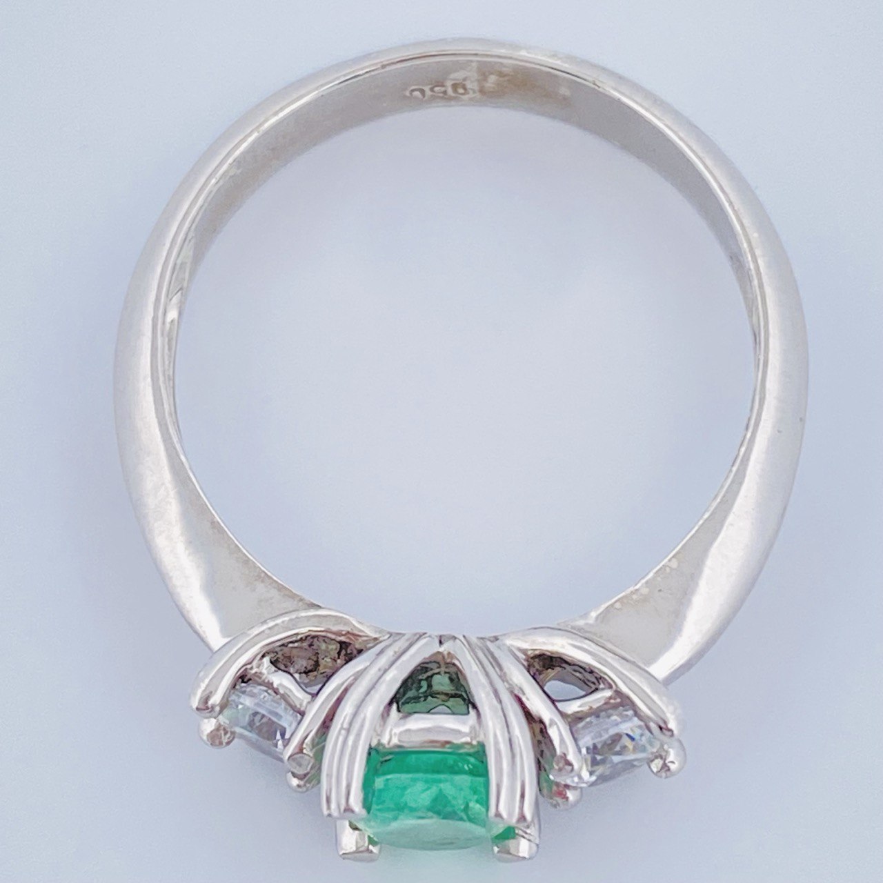 Anillo de Plata Trilogia 2.65gr / T6 / Oro Amarillo 18K +