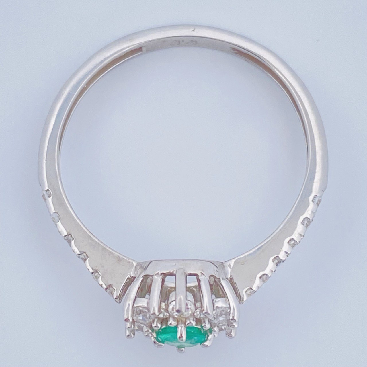 Anillo de Plata Flor de Luz 1.65gr / T7 / Oro Amarillo 18K +