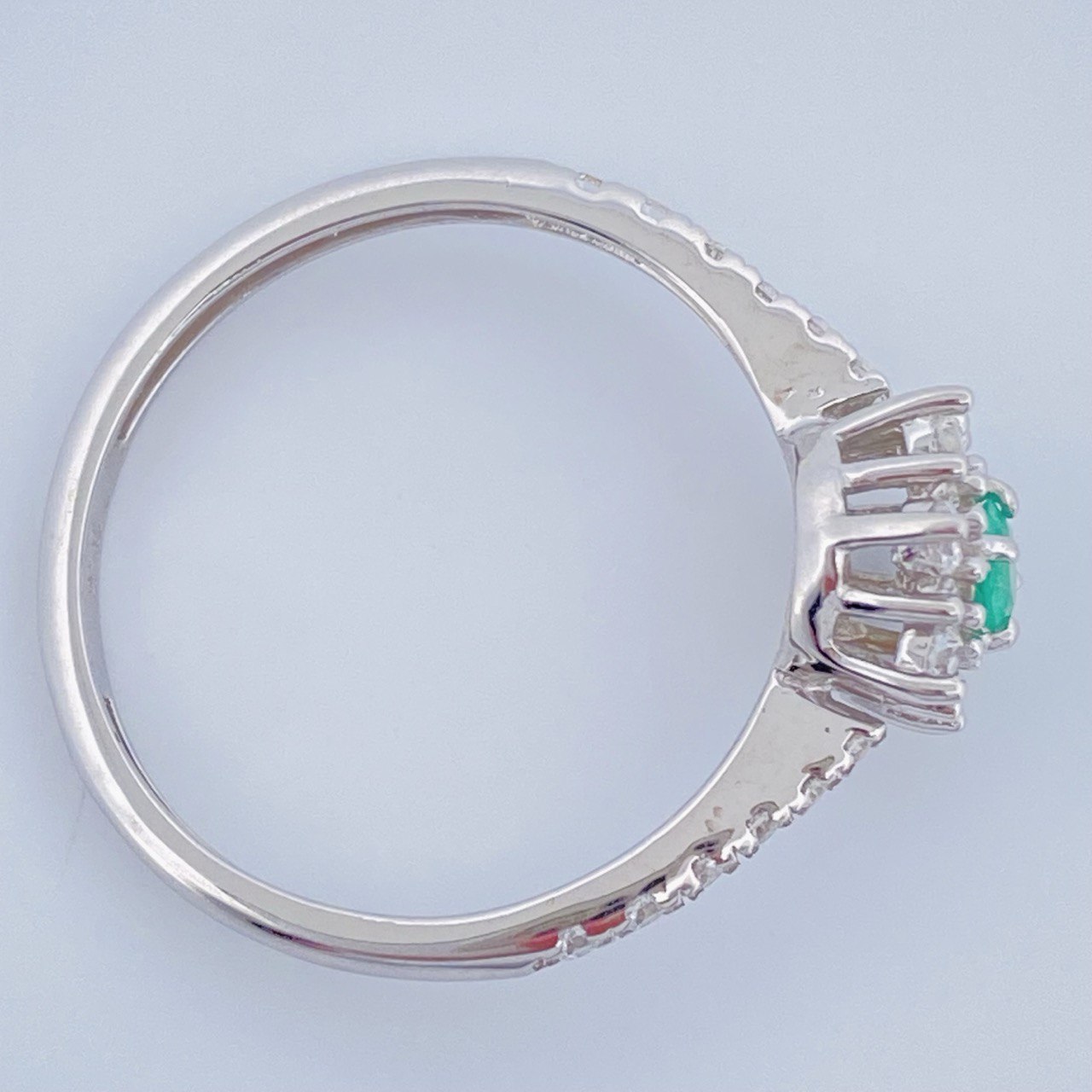 Anillo de Plata Flor de Luz 1.65gr / T7 / Oro Amarillo 18K +