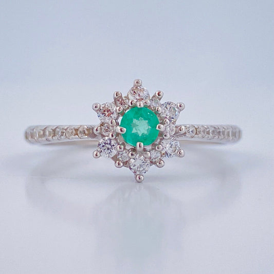 Anillo Flor de Luz 1.6gr / T6 1/2 /  Plata Ley 950 +