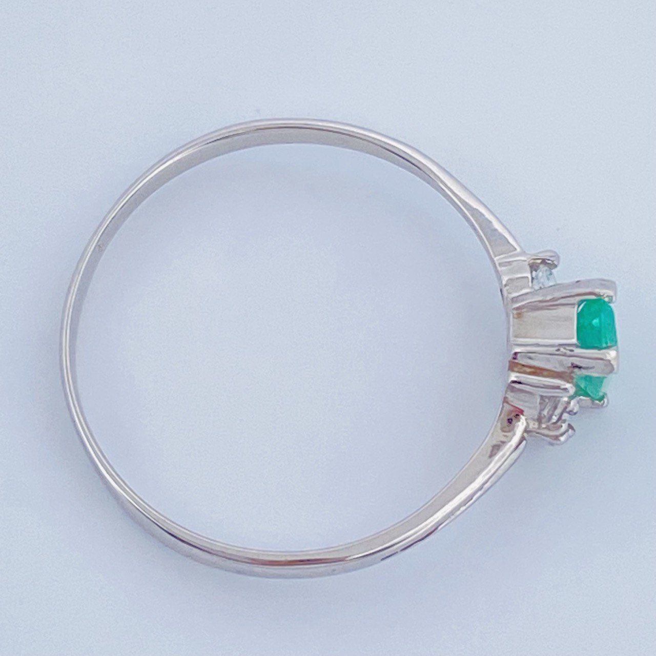 Rectangle Ring 1.1gr / Size 6 3/4 / 950 Sterling Silver +