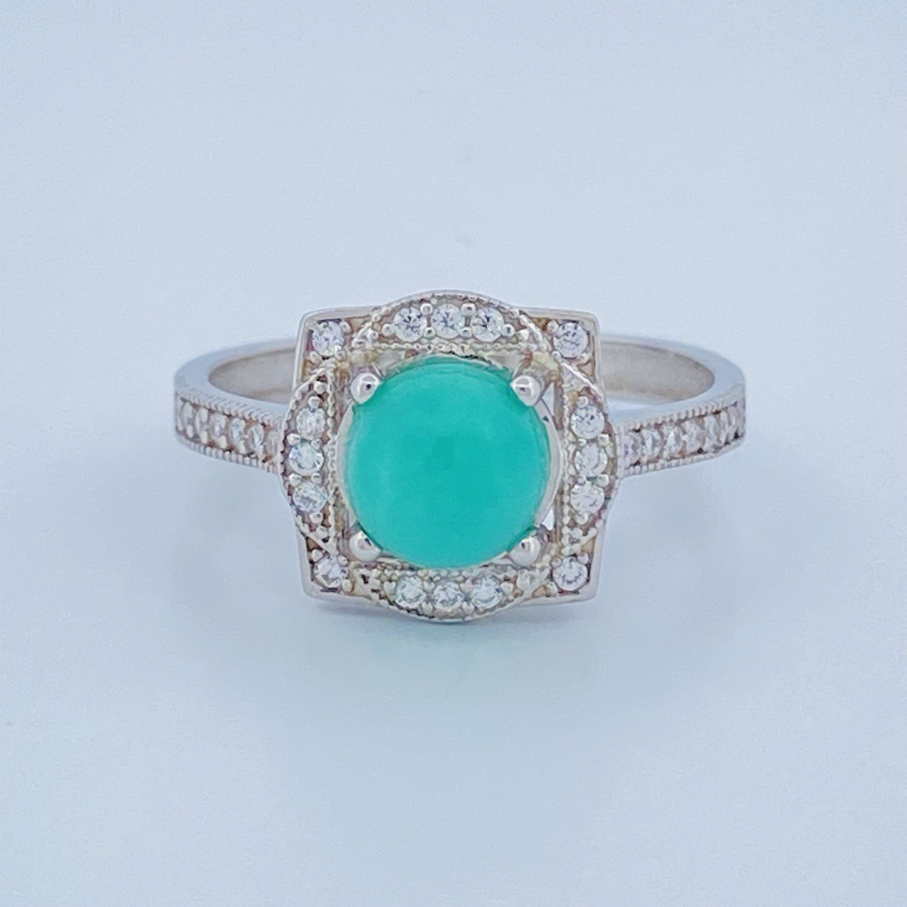 Oasis Silver Ring 2.05gr / Size 7 1/2 / 950 Purity +