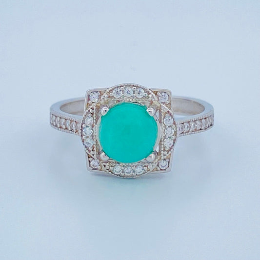 Oasis Silver Ring 2.05gr / Size 7 1/2 / 950 Purity +