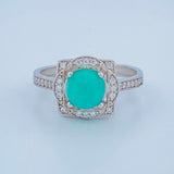 Oasis Silver Ring 2.05gr / Size 7 1/2 / 950 Purity +