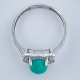 Oasis Silver Ring 2.05gr / Size 7 1/2 / 950 Purity +