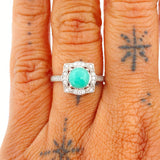 Oasis Silver Ring 2.05gr / Size 7 1/2 / 950 Purity +