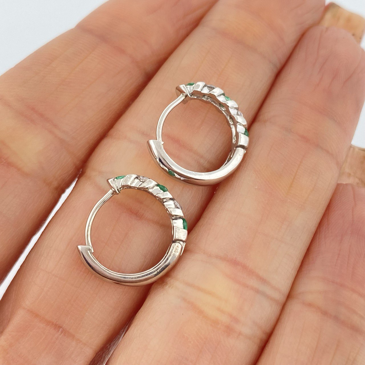 Hoop Earrings Circulo Vital 2.3gr / 1/2 in / 950 Silver +