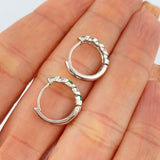 Hoop Earrings Circulo Vital 2.3gr / 1/2 in / 950 Silver +