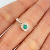 Aurora Real Pendant 0.8gr / 1/2 in / 950 Sterling Silver +