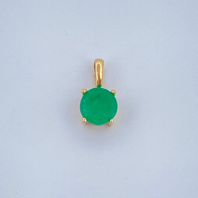 Pendant Round Jewel 0.35gr / 1/2 in / 18K Gold +