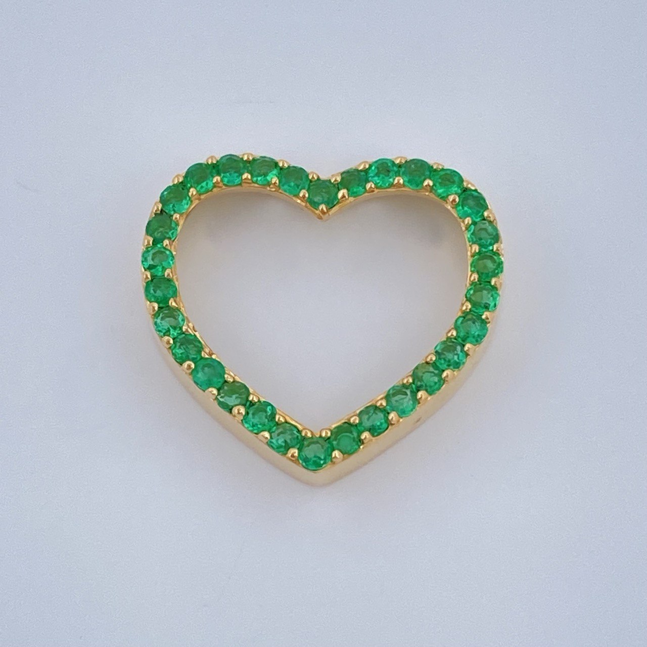Pendant Heart Jewelry 1.25gr / 1/2 in / 18K Gold +
