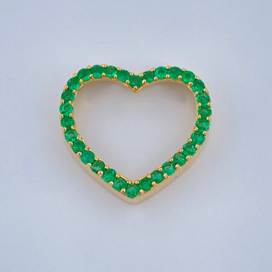 Pendant Heart Jewelry 1.25gr / 1/2 in / 18K Gold +