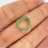 Pendant Heart Jewelry 1.25gr / 1/2 in / 18K Gold +