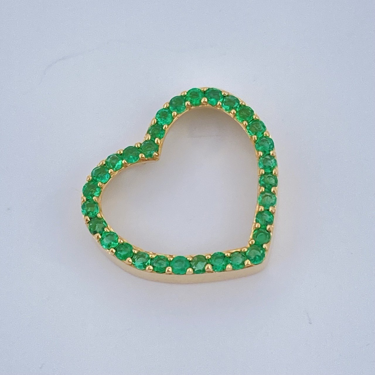 Pendant Heart Jewelry 1.25gr / 1/2 in / 18K Gold +