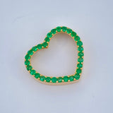 Pendant Heart Jewelry 1.25gr / 1/2 in / 18K Gold +