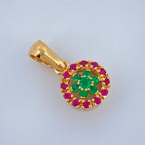 Dije Jardin Real 1.2gr / 1/2 in / Oro Amarillo 18K +