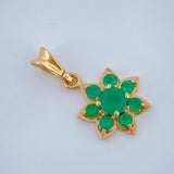 Pendant Flower Jewelry 1.05gr / 3/4 in / 18K Gold +