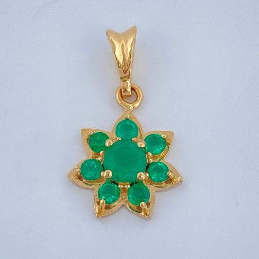Pendant Flower Jewelry 1.05gr / 3/4 in / 18K Gold +