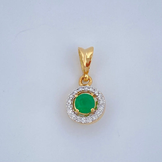 Pendant Jewel Saphira 0.75gr / 0.5in / 18K Gold +