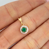 Pendant Jewel Saphira 0.75gr / 0.5in / 18K Gold +