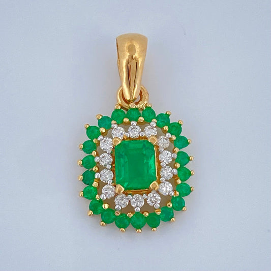 Pendant Modern Charm Jewelry 1.5gr / 3/4 in / 18K Gold +