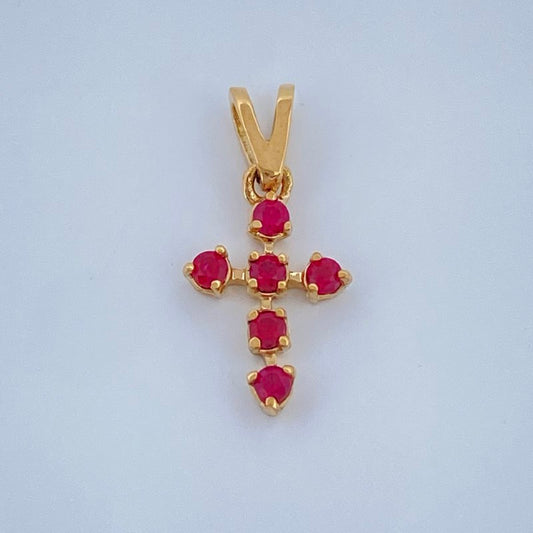Dije Cruz 0.35gr / 1/2 in / Oro Amarillo 18K +
