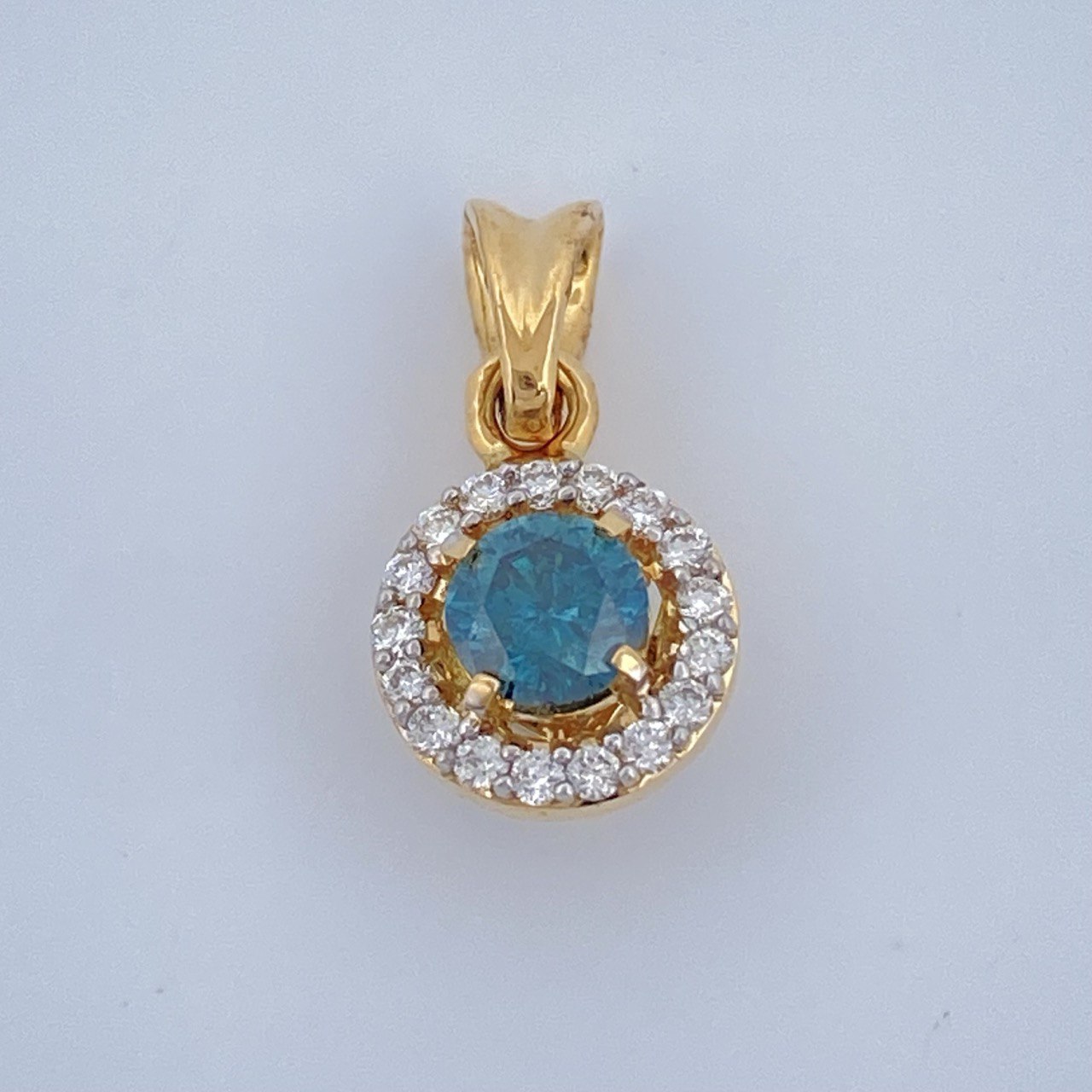 Pendant Jewel Saphira 0.8gr / 0.5in / 18K Gold +