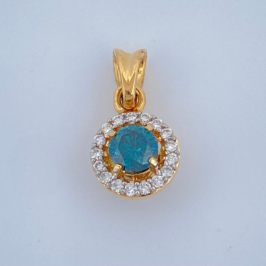 Pendant Jewel Saphira 0.8gr / 0.5in / 18K Gold +