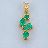 Pendant Jewel Green Constellation 0.95gr / 3/4 in / 18K Gold +