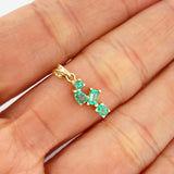 Pendant Jewel Green Constellation 0.95gr / 3/4 in / 18K Gold +