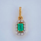 Pendant Jewelry Rectangle 0.75gr / 0.5in / 18K Gold +