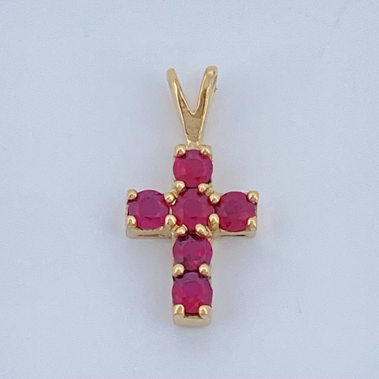 Pendant Jewelry Cross 0.5gr / 1/2 in / 18K Gold +