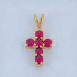 Pendant Jewelry Cross 0.5gr / 1/2 in / 18K Gold +