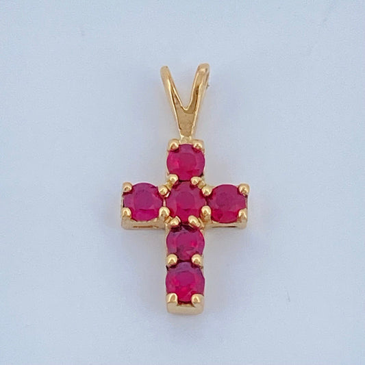 Pendant Jewelry Cross 0.5gr / 1/2 in / 18K Gold +