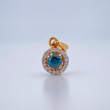 Pendant Jewel Saphira 0.8gr / 0.5in / 18K Gold +
