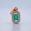 Pendant Jewelry Rectangle 0.75gr / 0.5in / 18K Gold +
