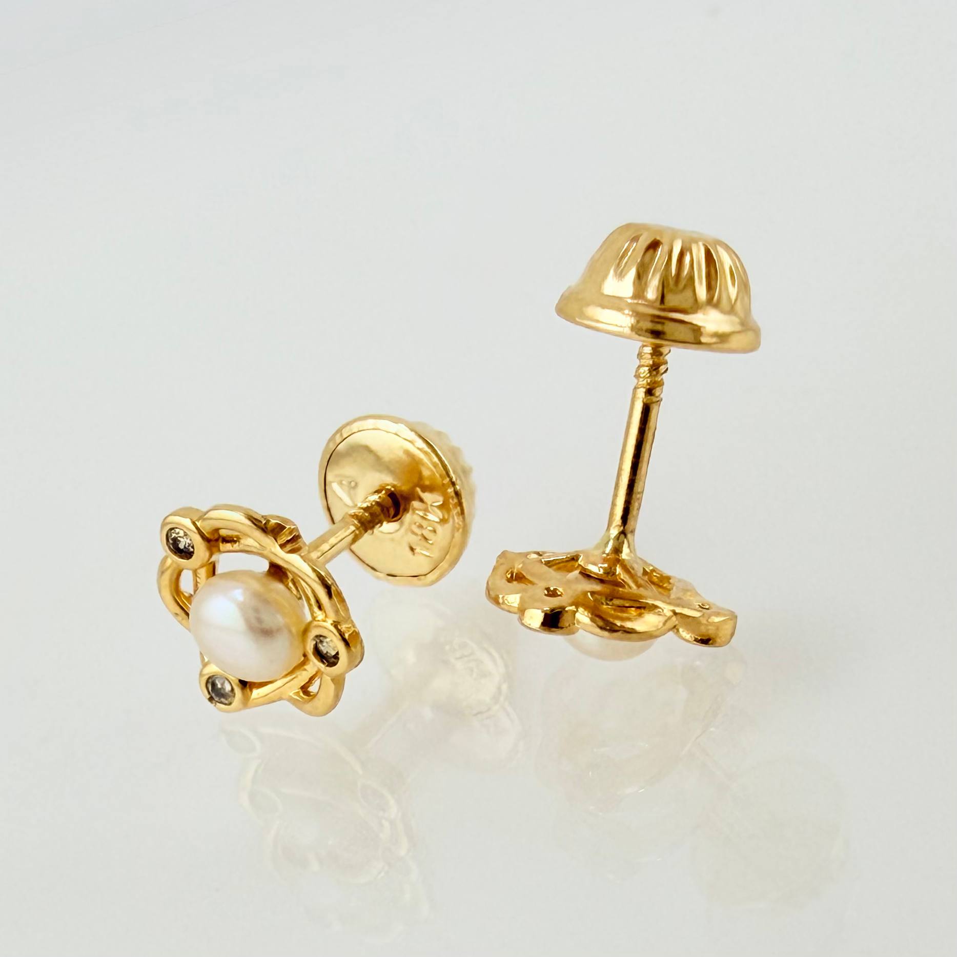 Topos Saturno 0.95gr / 7mm Oro Amarillo 18K *