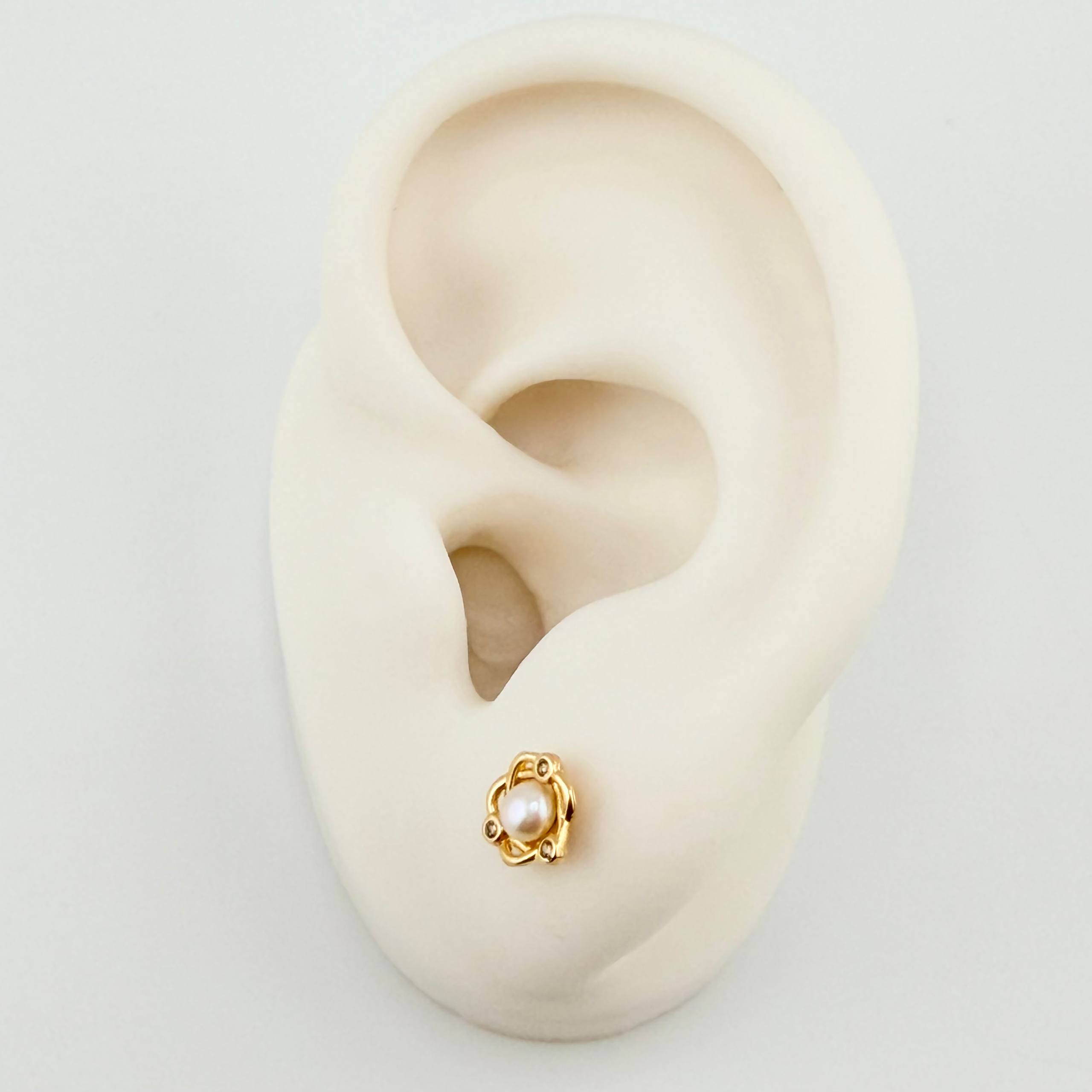 Topos Saturno 0.95gr / 6mm Oro Amarillo 18K