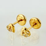 Topos Corazón Brillante 0.55gr / 4mm Oro Amarillo 18K