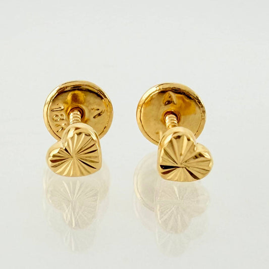 Topos Corazón 0.5gr / 4mm Oro Amarillo 18K *