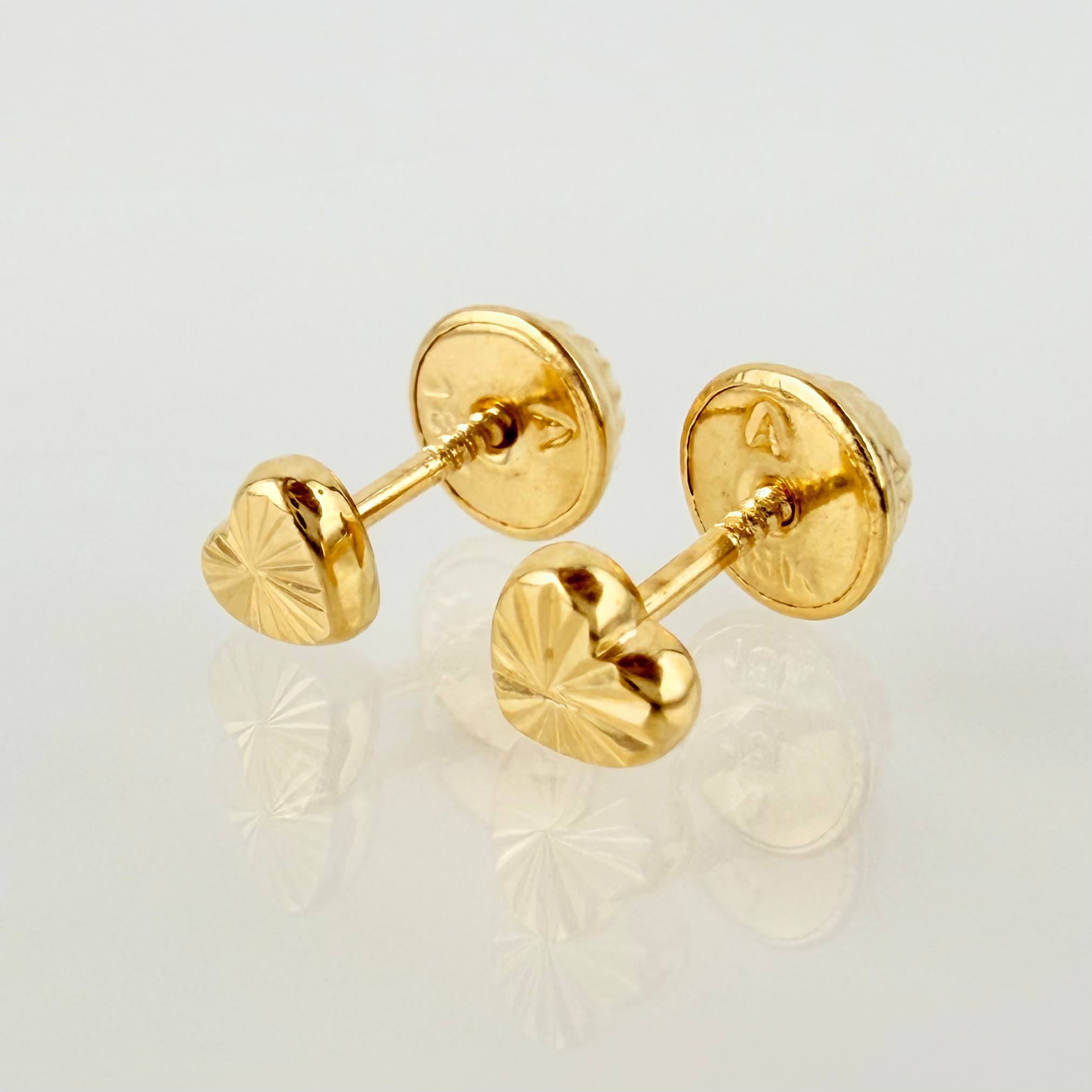 Topos Corazón 0.5gr / 4mm Oro Amarillo 18K *