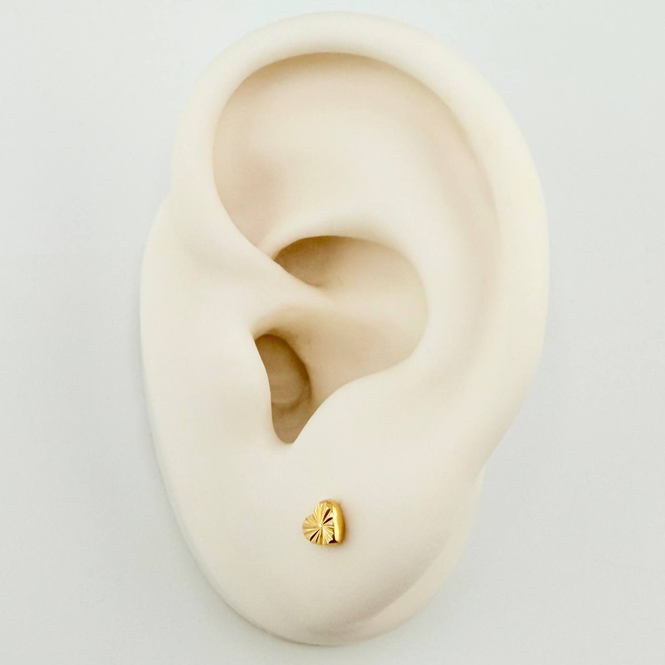 Topos Corazón 0.5gr / 4mm Oro Amarillo 18K *