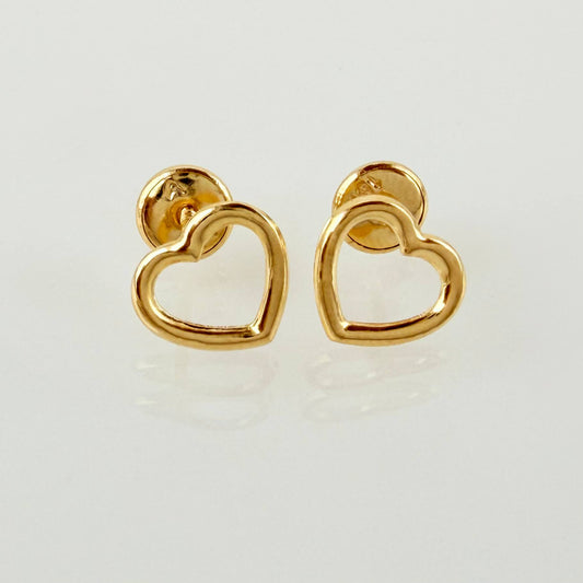 Topos Silueta Corazón 0.65gr / 8mm Oro Amarillo 18K ©