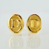 Topos Letra D 0.8gr / 9mm Oro Amarillo 18K ©