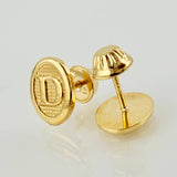 Topos Letra D 0.75gr / 9mm Oro Amarillo 18K