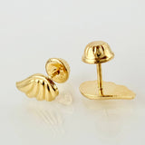 Topos Alas 0.8gr / 10mm Oro Amarillo 18K
