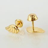 Topos Alas 0.75gr / 10mm Oro Amarillo 18K ©